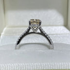 Kalem 2ct Champagne Oval Deluxe Moissanite Solitaire Ring