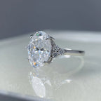Lumière Deluxe 4.5ct Oval Cut Moissanite Ring