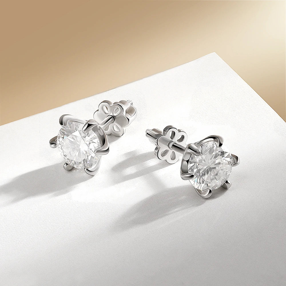 Lórien Deluxe Moissanite Solitaire Earrings