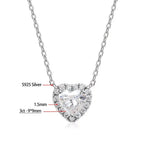 Pavé Heart Deluxe Moissanite Necklace