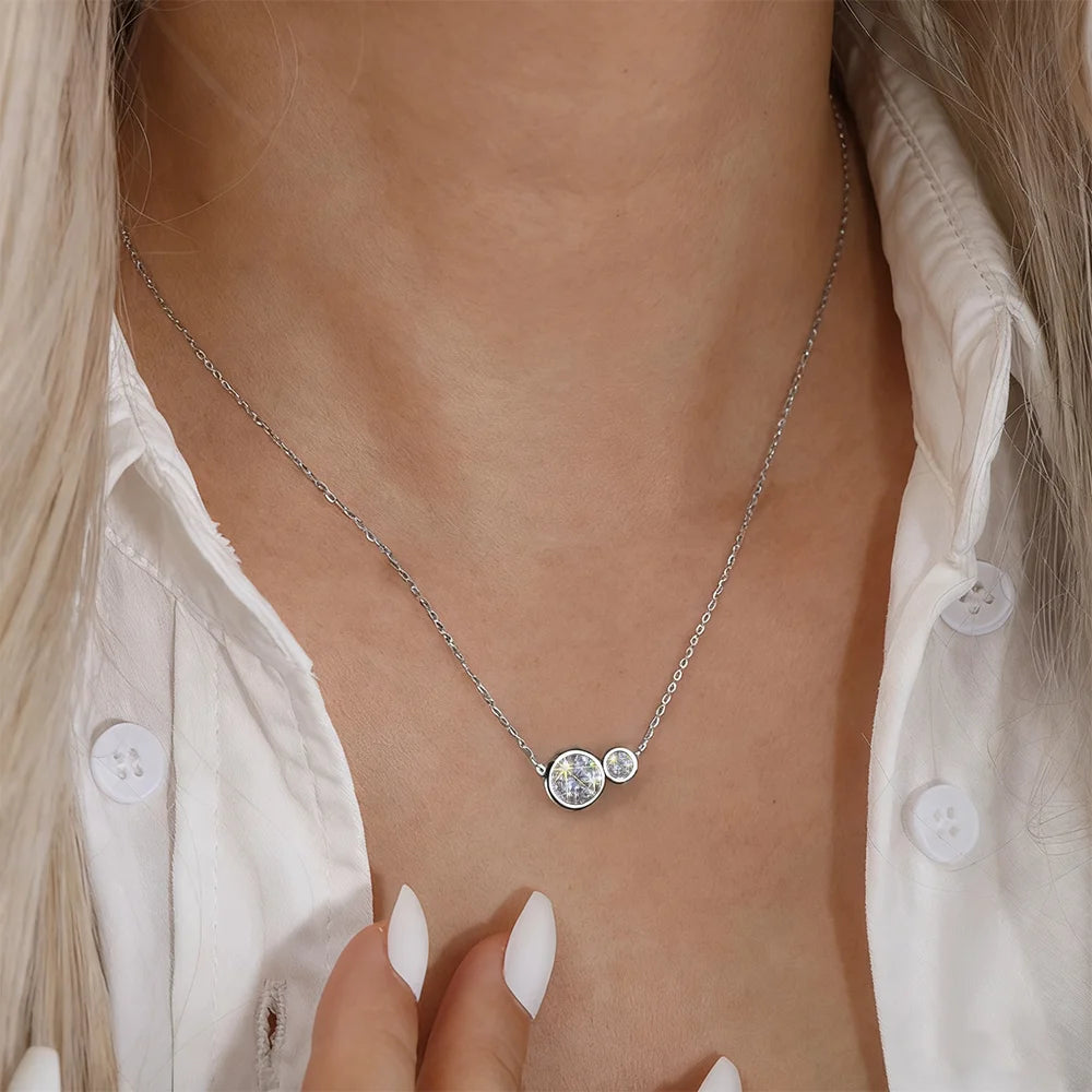 Orbé Moissanite Deluxe Solitaire Necklace 0.6ct