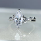 Lorienne Deluxe Marquise Cut Moissanite Ring 2.0ct