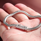 Elodie Sterling Silver and Deluxe Moissanite Bracelet
