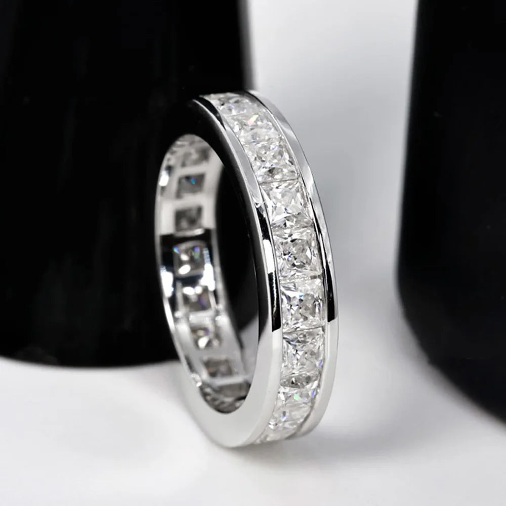 Souveraine Deluxe Moissanite Eternity Ring 6.6ctw