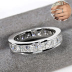 Souveraine Deluxe Moissanite Eternity Ring 6.6ctw