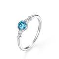 Cinderella Moissanite Deluxe Engagement Ring 0.5ct