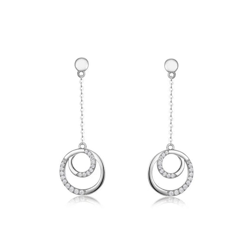 Avoré Circle Drop Earrings Deluxe Moissanite