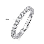 La Belle Moissanite Solitaire Ring with Matching Band 3.0ct