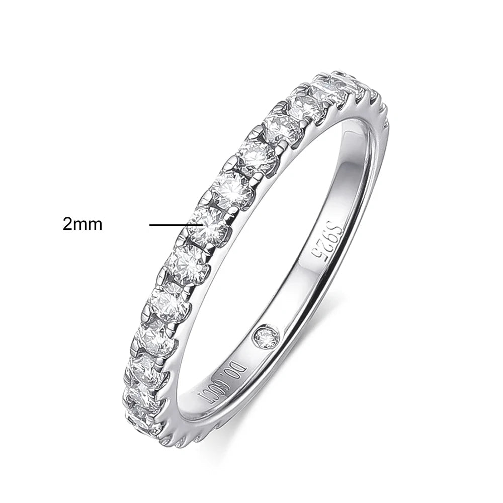 La Belle Moissanite Solitaire Ring with Matching Band 3.0ct