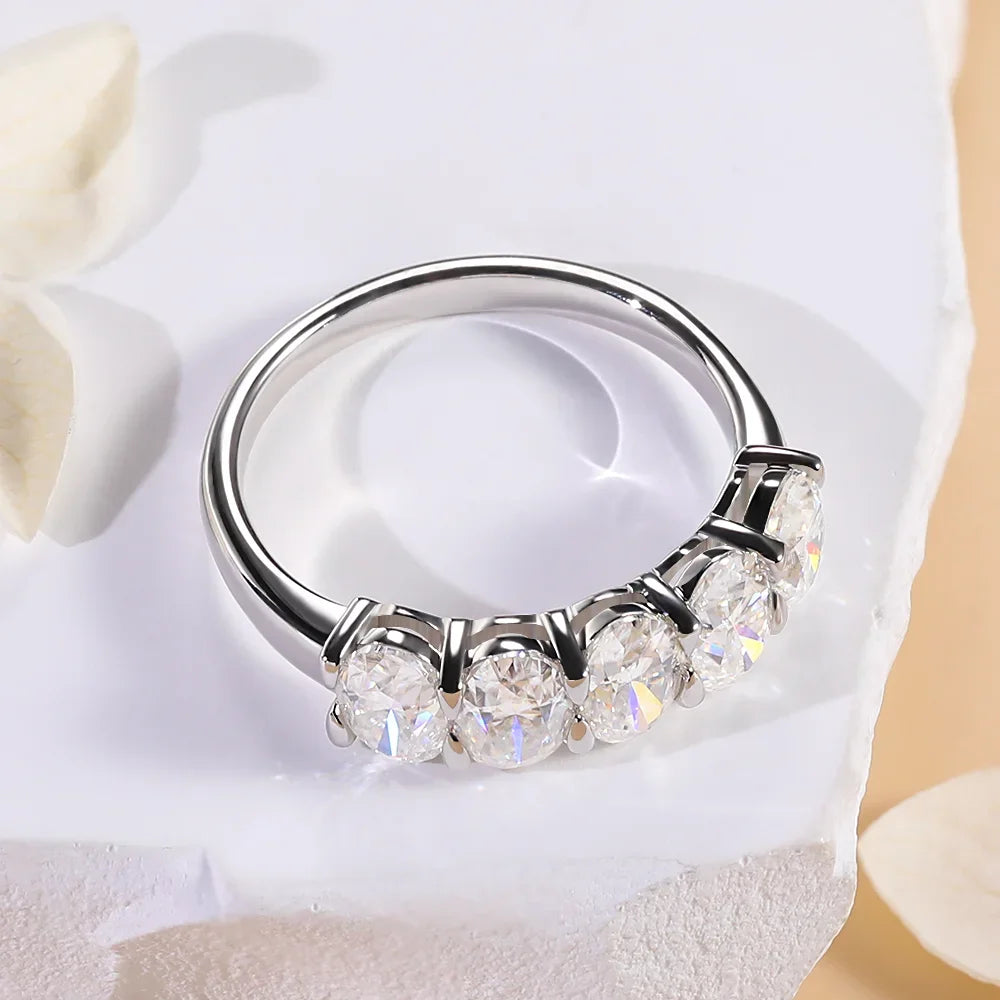 Eternity Deluxe Moissanite Ring 0.5ct