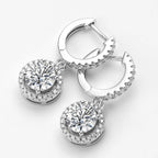 Orlys Hoop Dangle Deluxe Moissanite Earrings