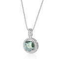 Oceane 2ct Green Deluxe Moissanite Necklace