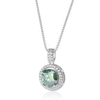 Oceane 2ct Green Deluxe Moissanite Necklace
