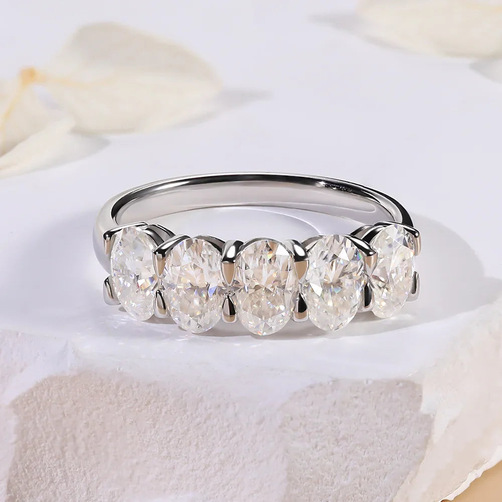 Eternity Deluxe Moissanite Ring 0.5ct