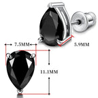 Goutte Deluxe Black Moissanite Earrings 2.0ctw – 4.0ctw