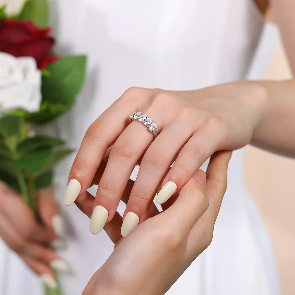 Eternity Deluxe Moissanite Ring 0.5ct