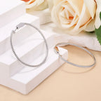 Ollys Deluxe Pavé Moissanite Hoop Earrings