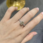 Kalem 2ct Champagne Oval Deluxe Moissanite Solitaire Ring