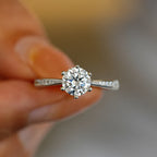 New Love Moissanite Solitaire Ring 1.0ct
