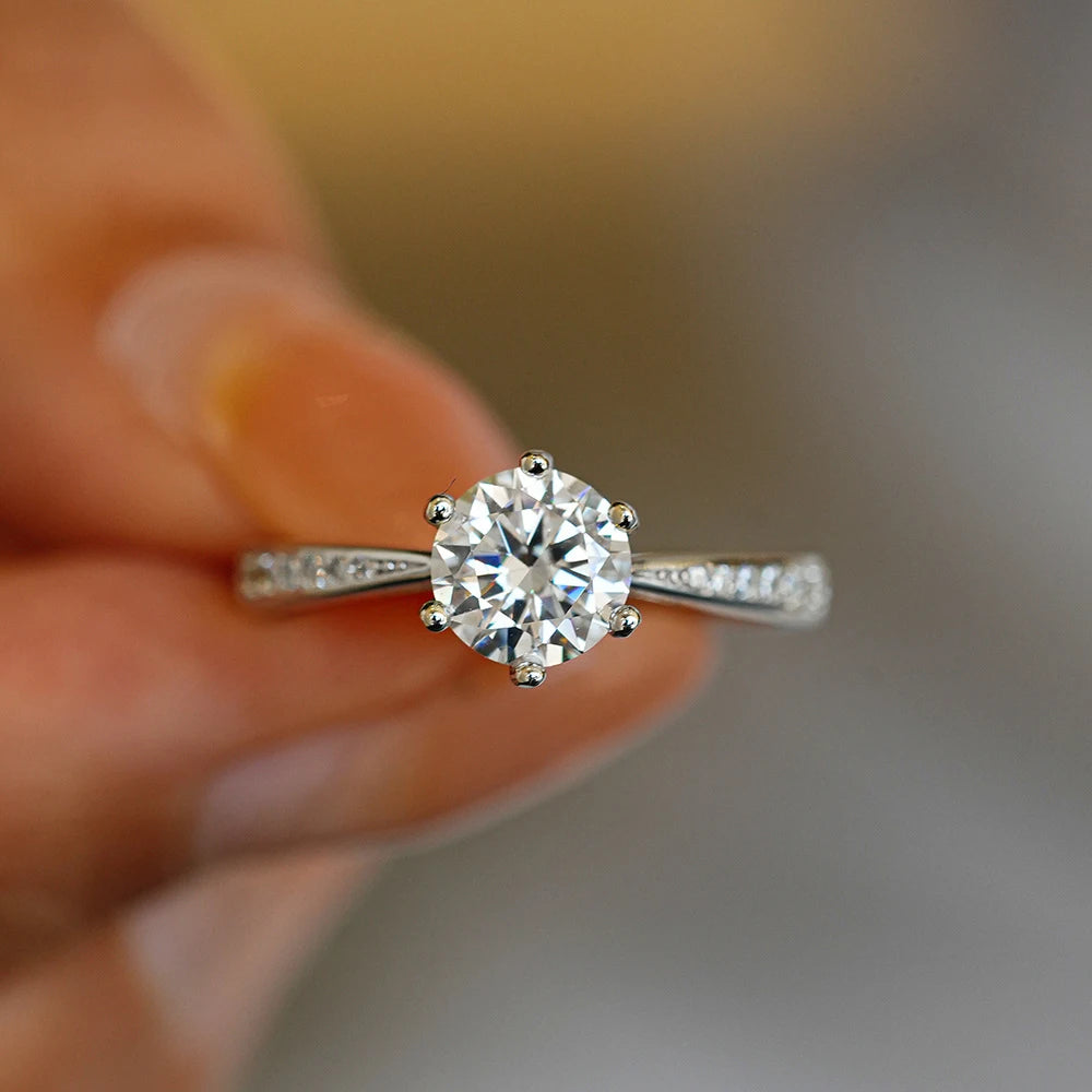 New Love Moissanite Solitaire Ring 1.0ct