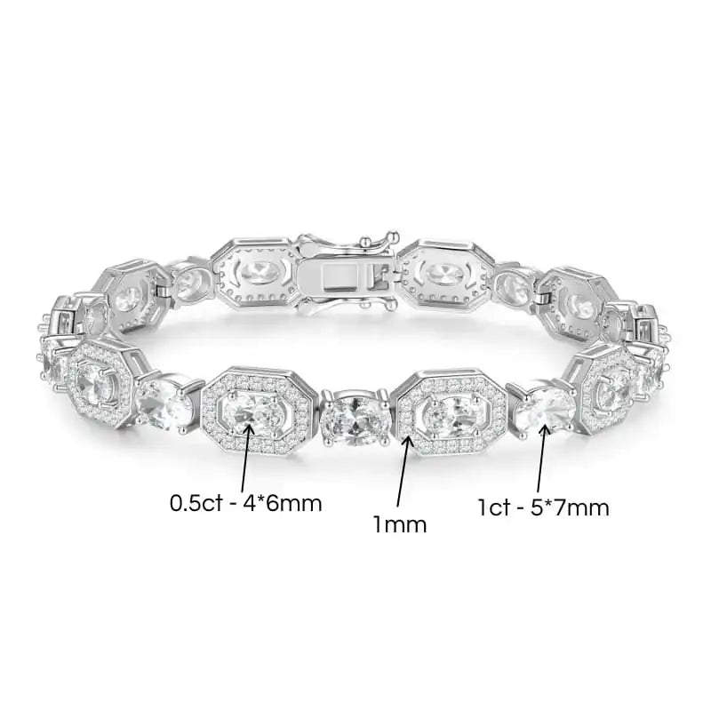 Impéria Deluxe Moissanite Iced-Out Bracelet